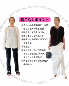 着こなしポイント　リッチナチュラル